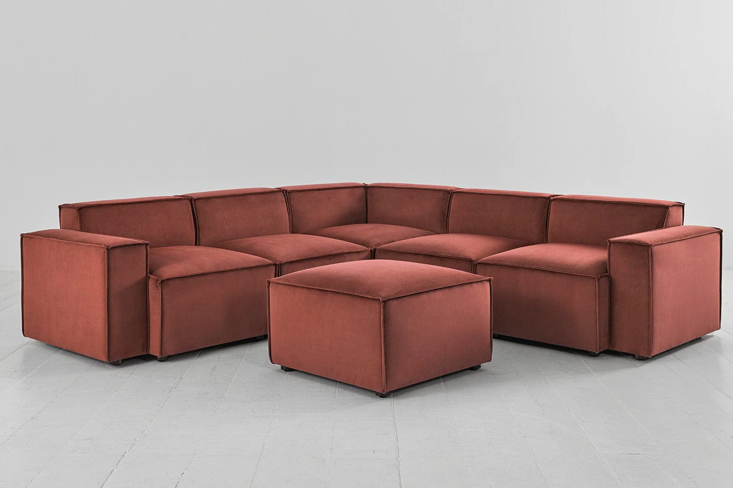 Ecksofa Model 03 mit Polsterhocker - Image 40