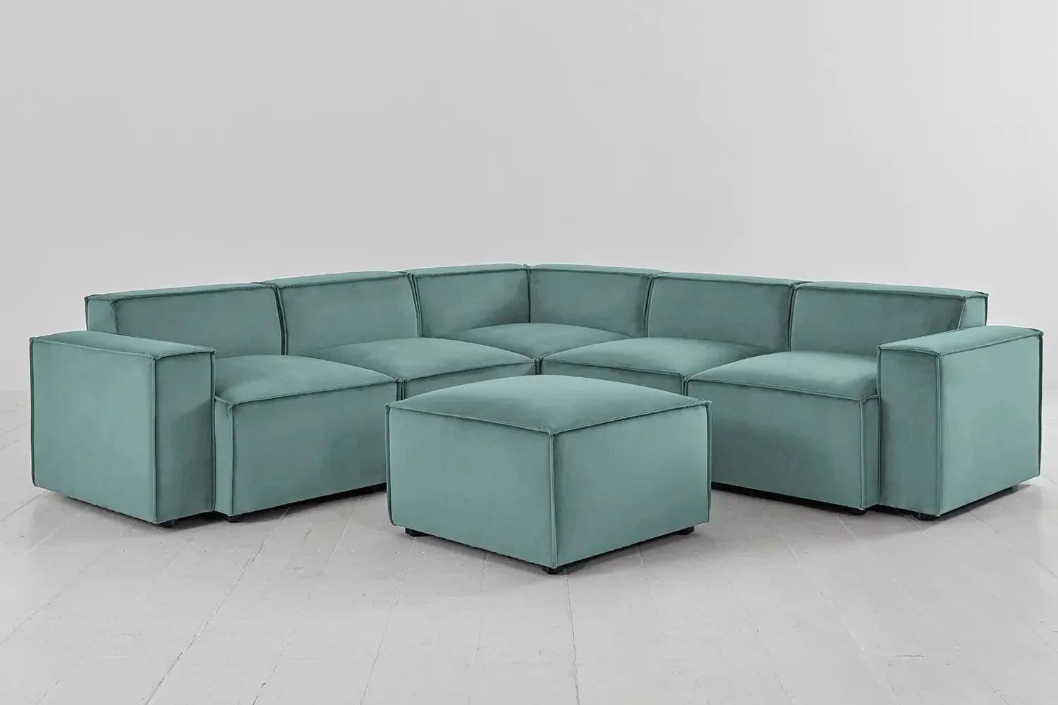Ecksofa Model 03 mit Polsterhocker - Image 46