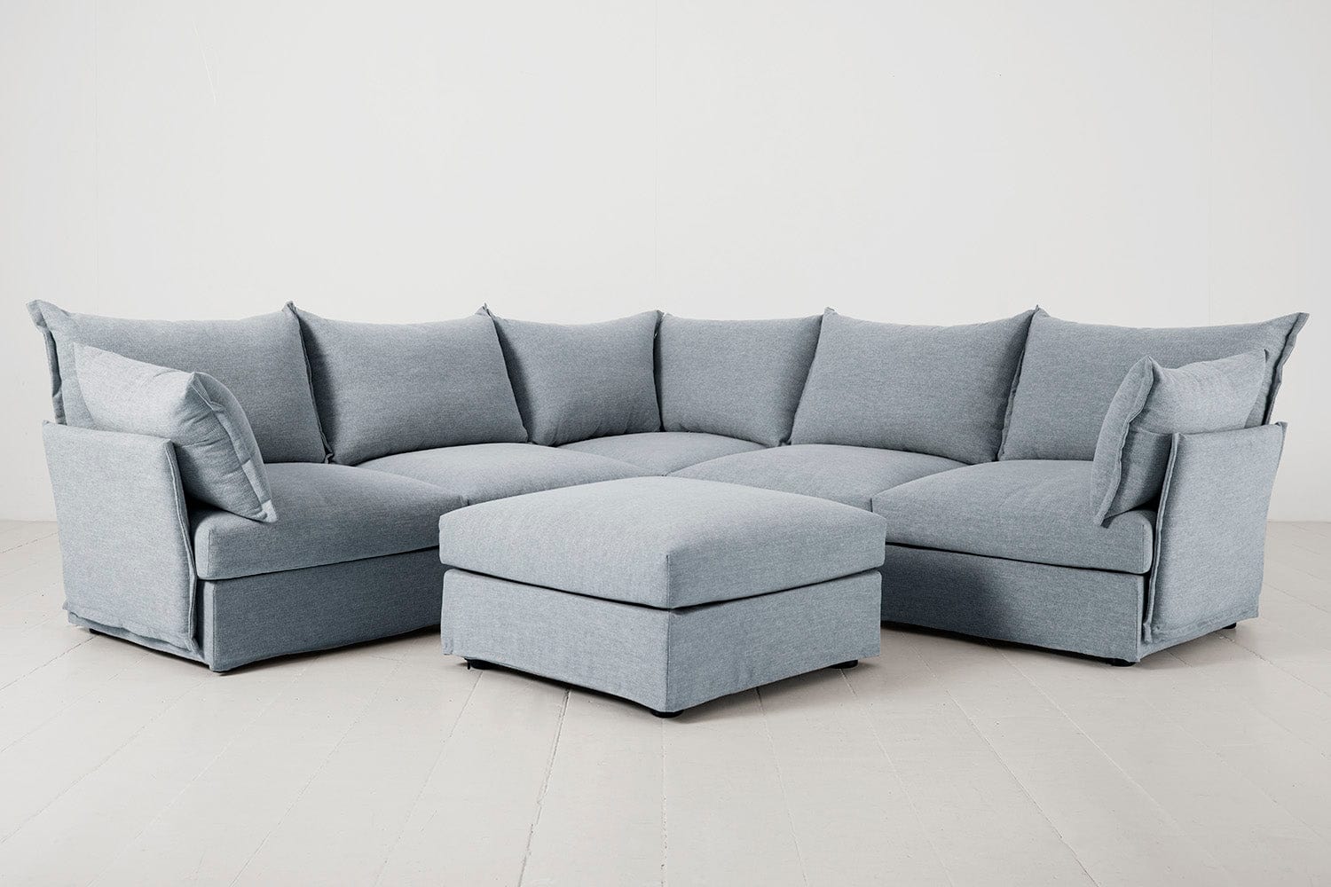 Ecksofa Model 06 mit Polsterhocker - Image 29