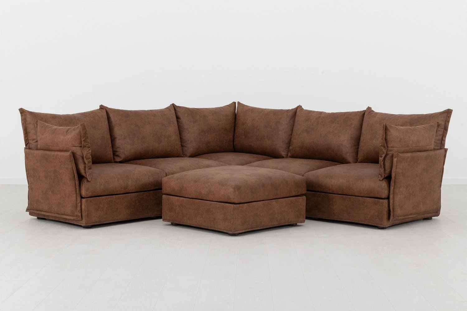 Ecksofa Model 06 mit Polsterhocker - Image 31