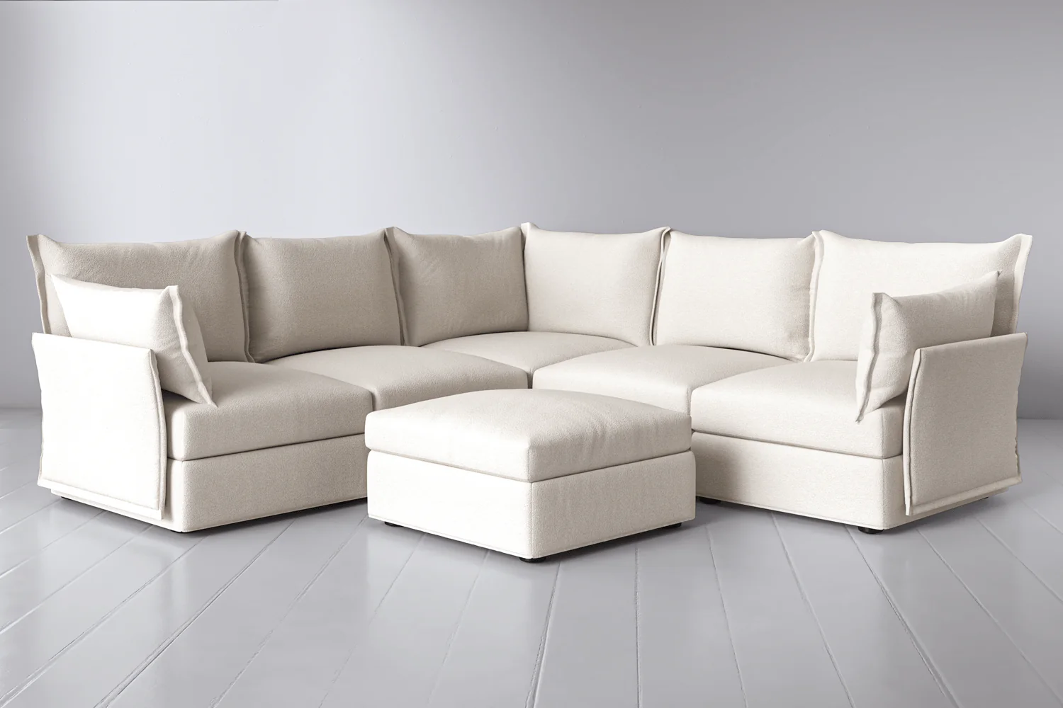 Ecksofa Model 06 mit Polsterhocker - Image 37