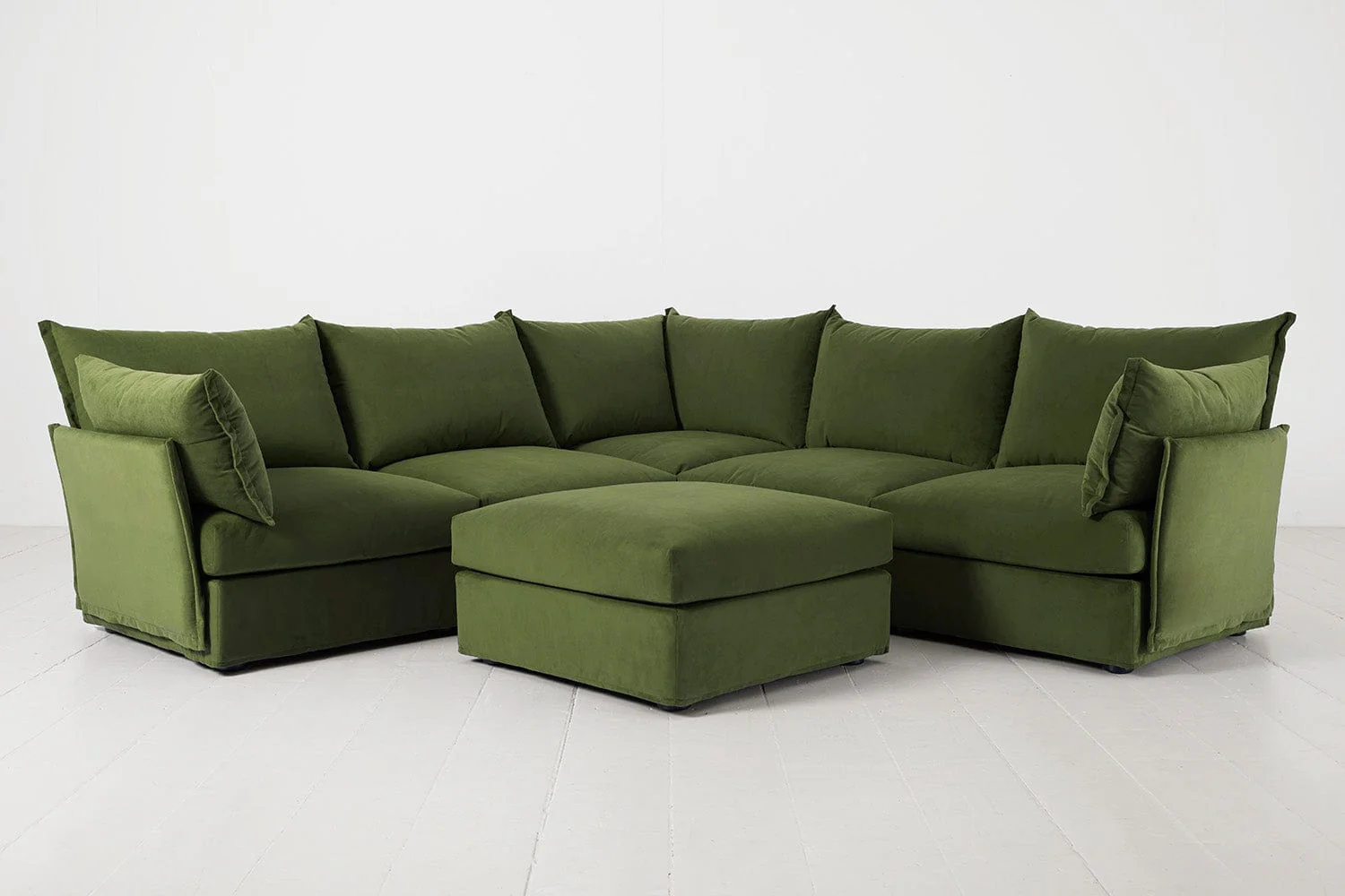 Ecksofa Model 06 mit Polsterhocker - Image 4