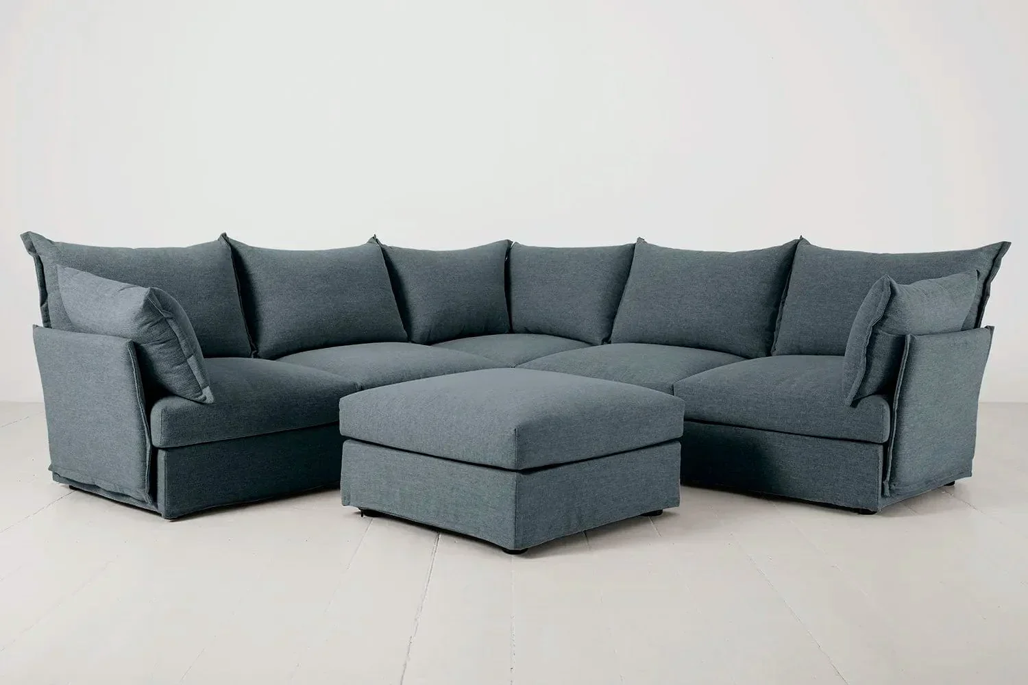 Ecksofa Model 06 mit Polsterhocker - Image 41