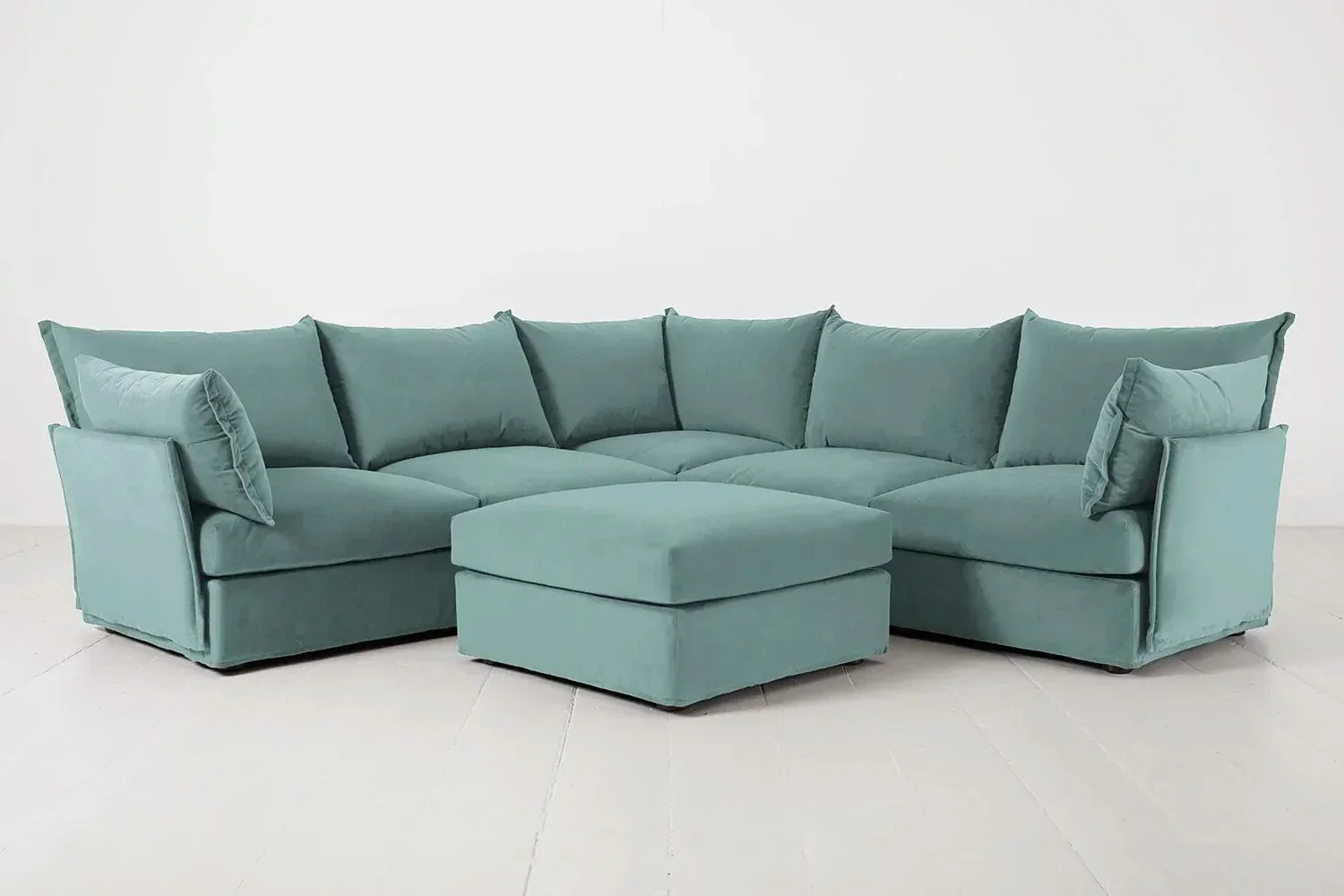 Ecksofa Model 06 mit Polsterhocker - Image 42