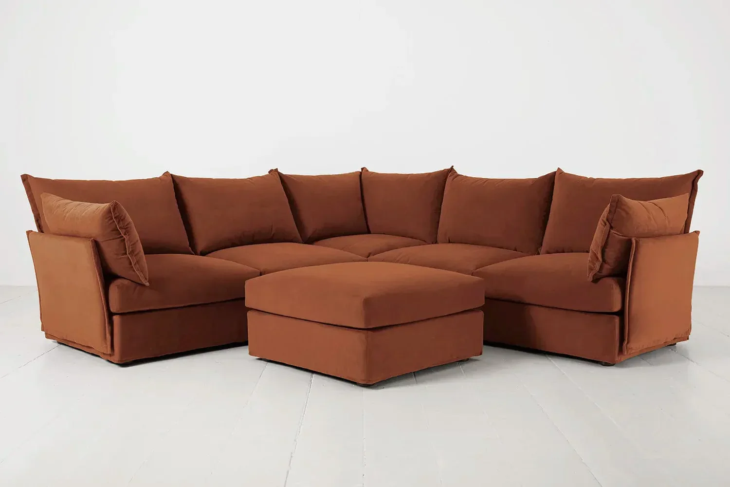 Ecksofa Model 06 mit Polsterhocker - Image 43